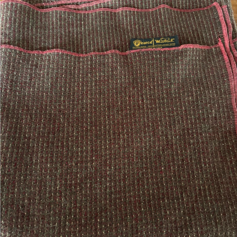 Woolrich Vintage Red and Brown Blanket